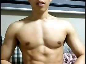 Amateur video  long dick muscular korean gay fun on bed 0001