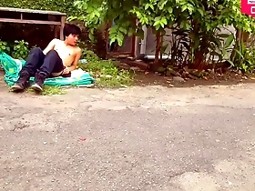 [hansel thio channel] public nude - i strip for practice casting adult magazine photo shoot job at downtown garden part 2